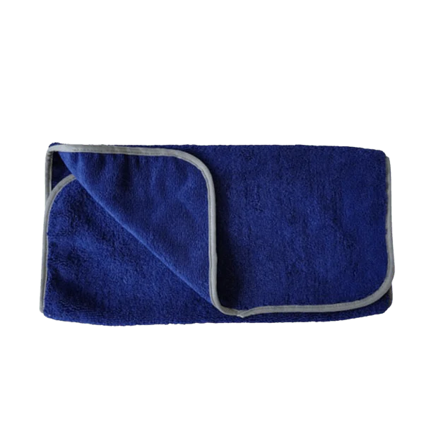 16" x 24" All Purpose Microfiber Towels w/ Silk Wrapped Gray Edge - 12 Pack