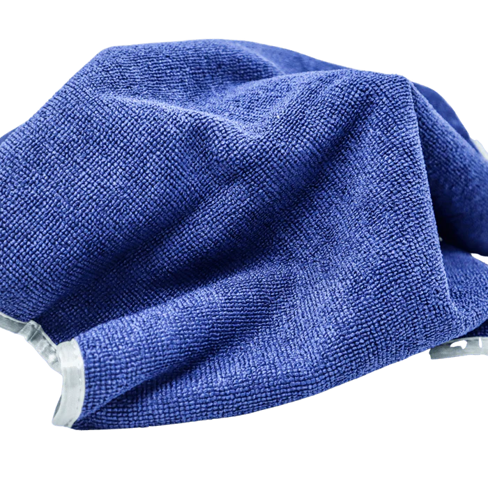 16" x 24" All Purpose Microfiber Towels w/ Silk Wrapped Gray Edge - 12 Pack