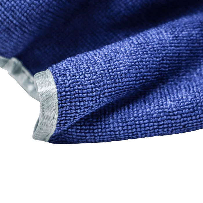 16" x 24" All Purpose Microfiber Towels w/ Silk Wrapped Gray Edge - 12 Pack