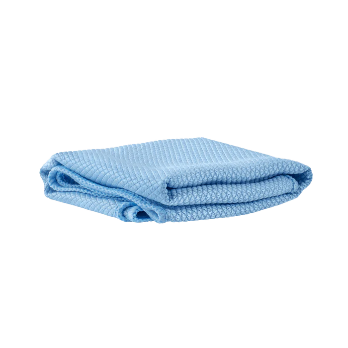 14" x 18" Diamond Weave Microfiber Glass Cleaning Towels - 12 Pack