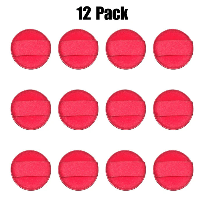 Foam Ceramic Coating & Wax Applicator Pad w/ Hand Strap (12 Pack)