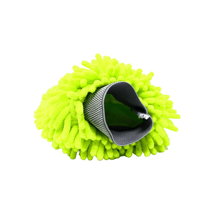 Green Microfiber Chenille Wash Mitt