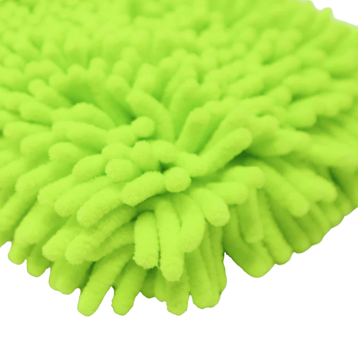 Green Microfiber Chenille Wash Mitt