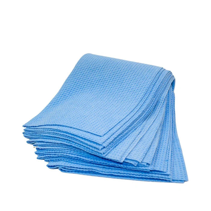 16" x 16" Microfiber Edgeless Waffle Weave Glass Towels
