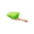 Green Soft Flagged Tip Wheel Brush